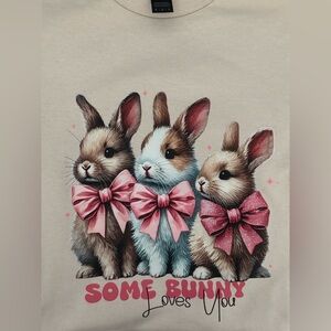 AFTER HOLIDAY 
Easter special NEW Size Medium Cute Bunny Graphic T-Shirt